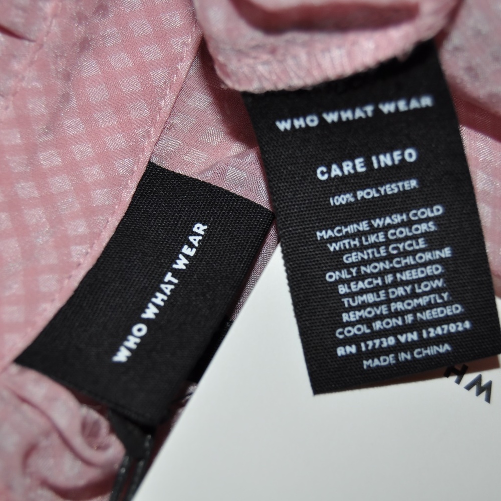 New WWW Pink Long Sleeve Victorian Blouse NWT [A7] - Picture 7 of 8